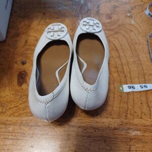 Tory Burch White Wedge Shoes 6.5